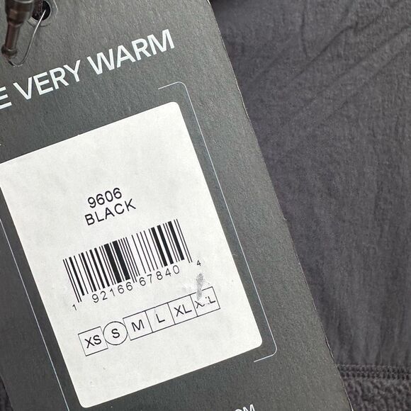 The Very Warm $225 Fleece Pullover jacket Black small NWT - Picture 10 of 14